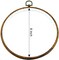 5PCS Round Embroidery Hoops - Circle Display Cross Stitch Hoop Frame (Brown, 8 inch)